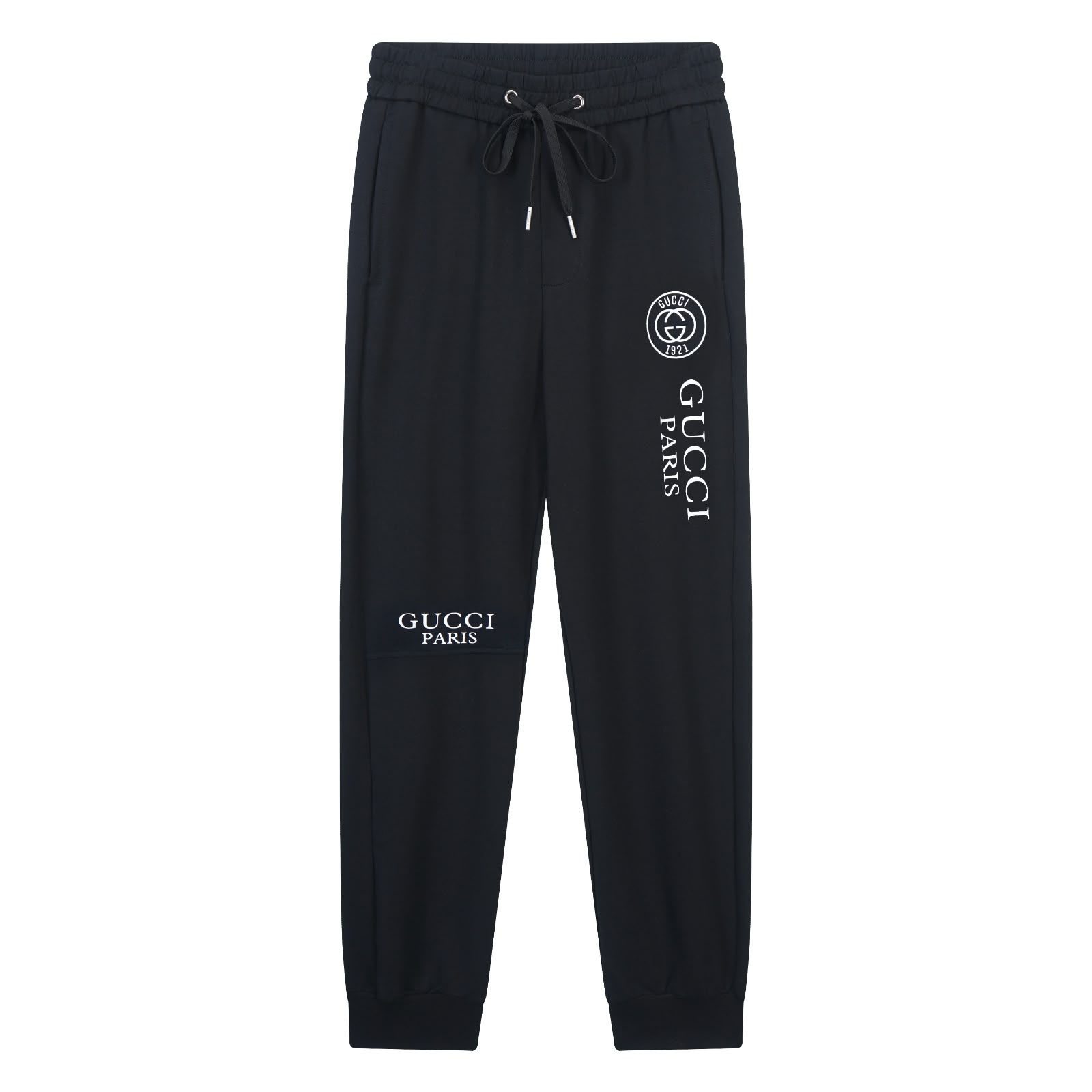 Calça Jogger Gucci Paris 1921 Interlocking G – Preto