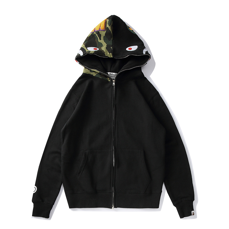 Moletom BAPE 1st Camo Half Shark Full Zip detalhe 4