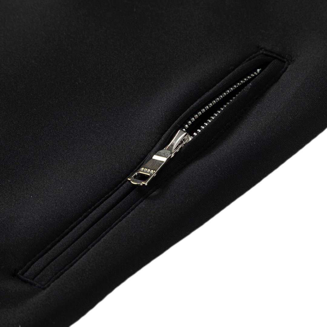 Track Jacket Gucci monogram sleeves preto/creme detalhe 7